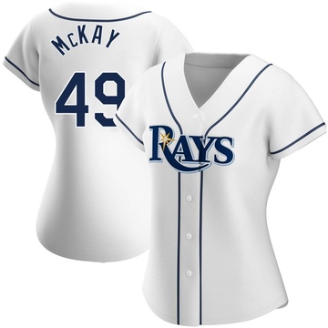 Brendan McKay Women's Authentic Tampa Bay Rays White Home Jersey