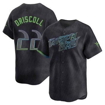 Logan Driscoll Men's Limited Tampa Bay Rays Charcoal 2024 City Connect Jersey