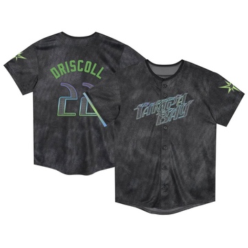 Logan Driscoll Toddler Limited Tampa Bay Rays Charcoal 2024 City Connect Jersey