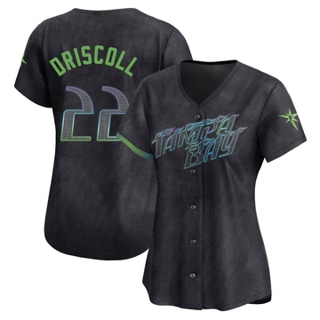 Logan Driscoll Women's Limited Tampa Bay Rays Charcoal 2024 City Connect Jersey