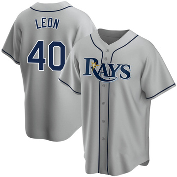 Luis Leon Youth Replica Tampa Bay Rays Gray Road Jersey