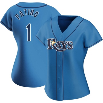 Luis Patino Women's Authentic Tampa Bay Rays Light Blue Alternate Jersey