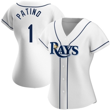 Luis Patino Women's Authentic Tampa Bay Rays White Home Jersey