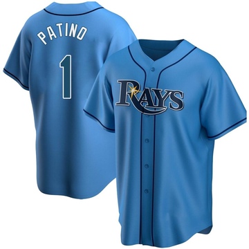 Luis Patino Youth Replica Tampa Bay Rays Light Blue Alternate Jersey