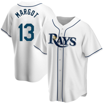 Manuel Margot Youth Replica Tampa Bay Rays White Home Jersey