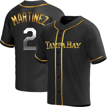 Michael Martinez Youth Replica Tampa Bay Rays Black Golden Alternate Jersey