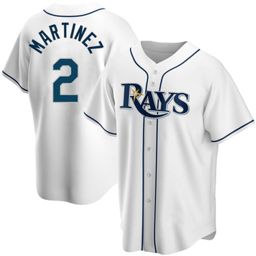 Michael Martinez Youth Replica Tampa Bay Rays White Home Jersey