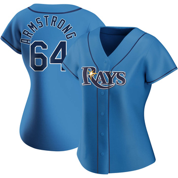 Shawn Armstrong Women's Replica Tampa Bay Rays Light Blue Alternate Jersey