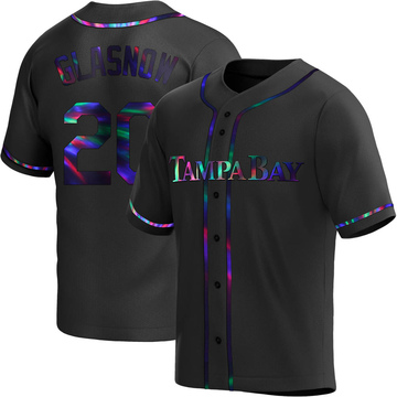 Tyler Glasnow Youth Replica Tampa Bay Rays Black Holographic Alternate Jersey